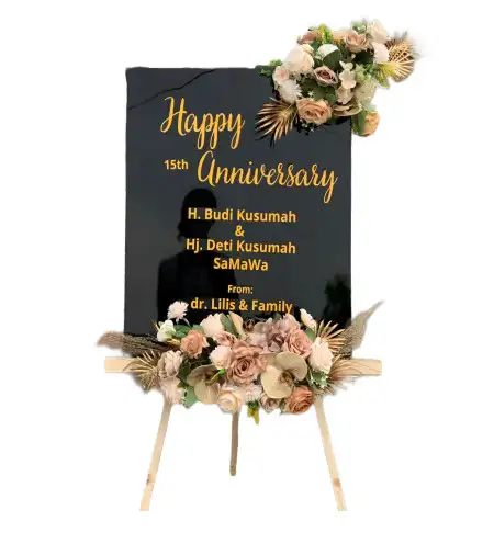 Papan Bunga Akrilik Kutakembaran